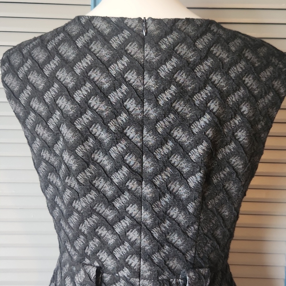 Connected Apparel Basketweave Textured Dress - Picture 9 of 13